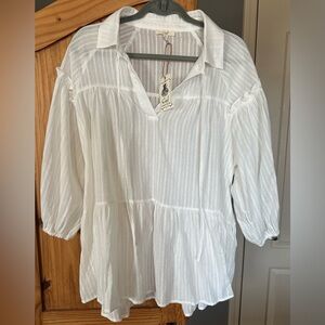 NWT Easel boho blouse top sz S